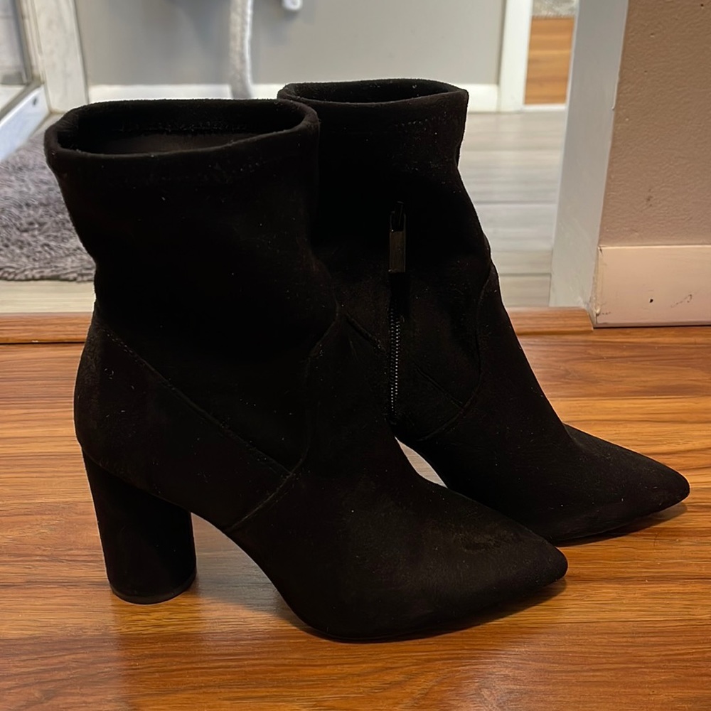 BCBG Suede Booties